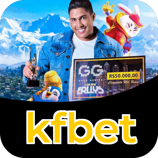 Interface do aplicativo kfbet mostrando jogos disponíveis no iOS e Android